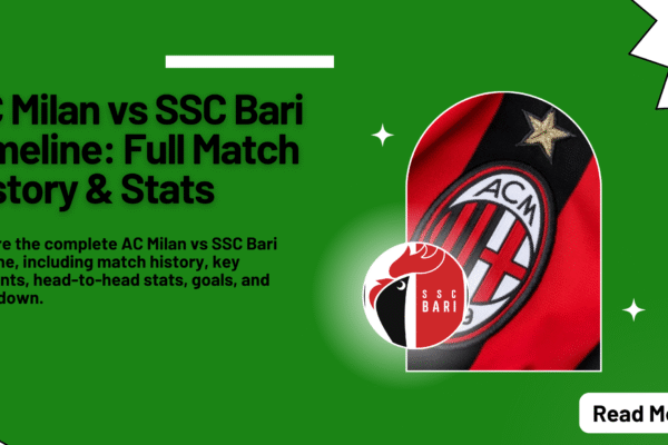 AC Milan vs SSC Bari Timeline Full Match History & Stats