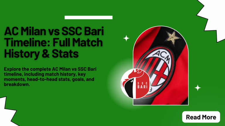 AC Milan vs SSC Bari Timeline Full Match History & Stats