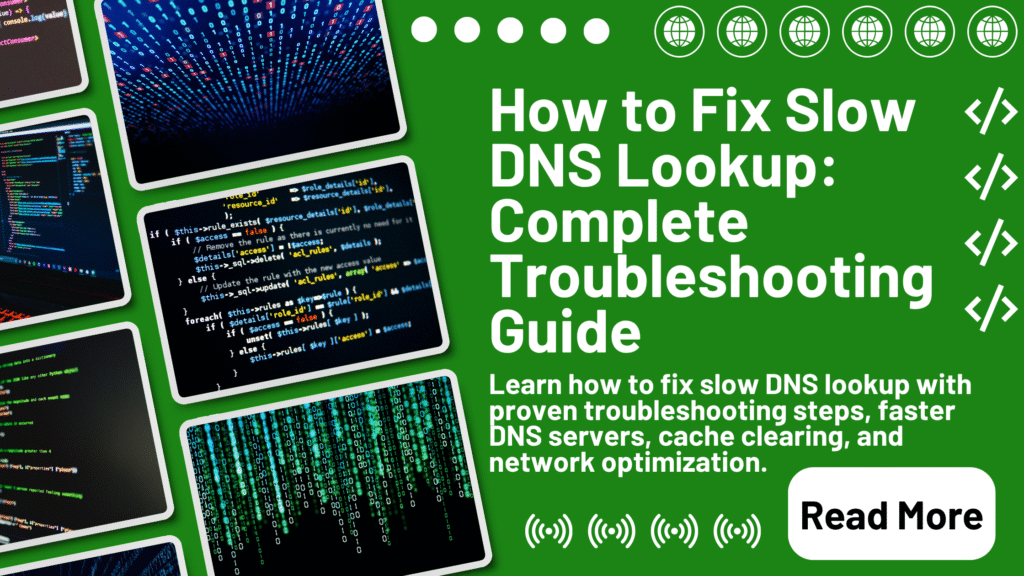 How to Fix Slow DNS Lookup
