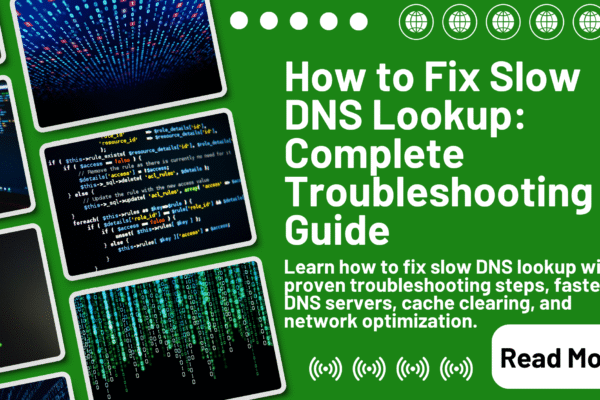 How to Fix Slow DNS Lookup