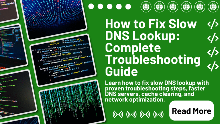 How to Fix Slow DNS Lookup