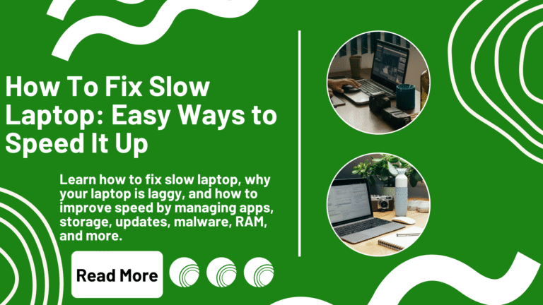 how to fix slow laptop