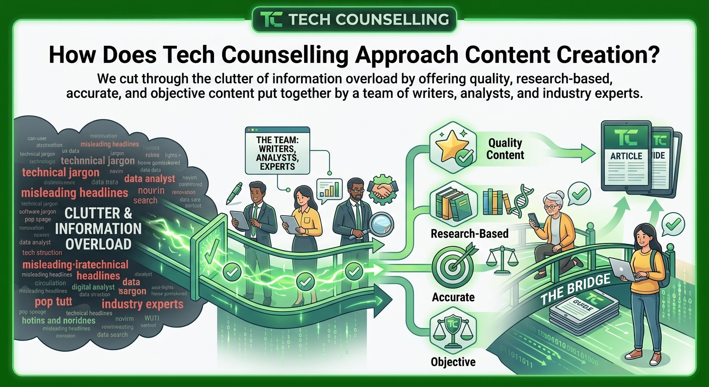 We cut through the clutter of information overload by offering quality, research-based, accurate, and objective content put together by a team of writers, analysts, and industry experts.